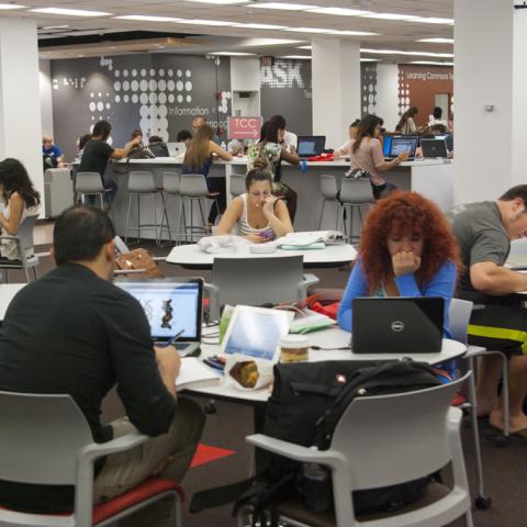 New study tables, and laptop bars.