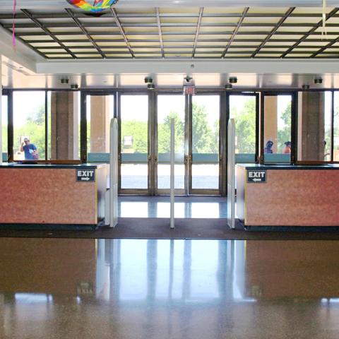 Entrance to the Library before construction.