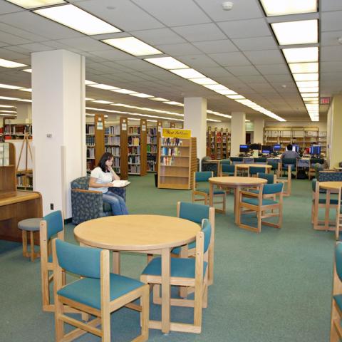 First floor Library core before construction.