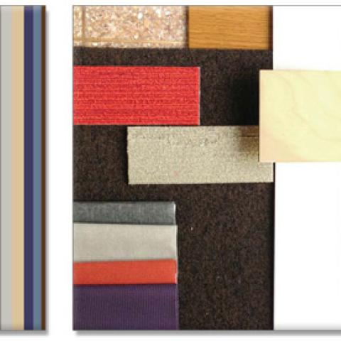 Color swatches for the new Learning Commons.