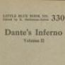 Little Blue Books Dante's Inferno, volume 2, 1922 