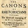 the canons of rhetoricians title page