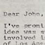 letter from Jan Dailey to John Money