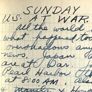 "Sunday, U. S. at War," diary entry.