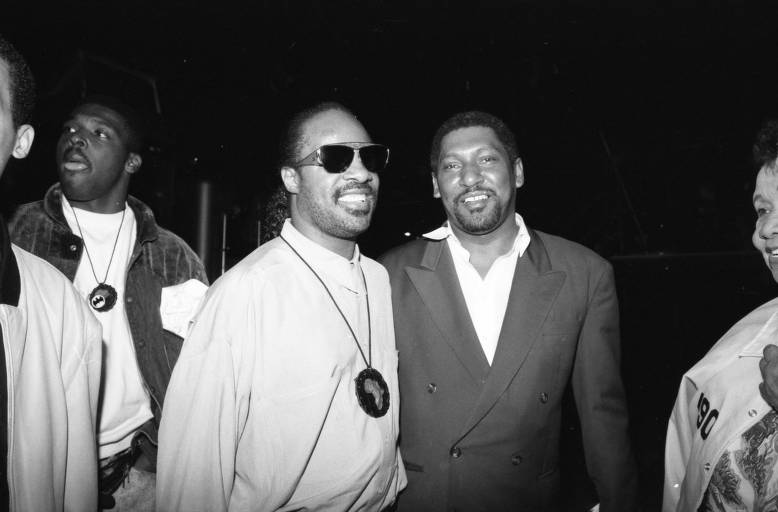 Two black men posing