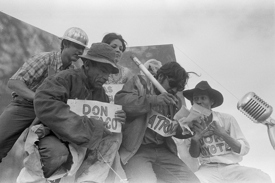 members of Teatro Campesino performing onstage
