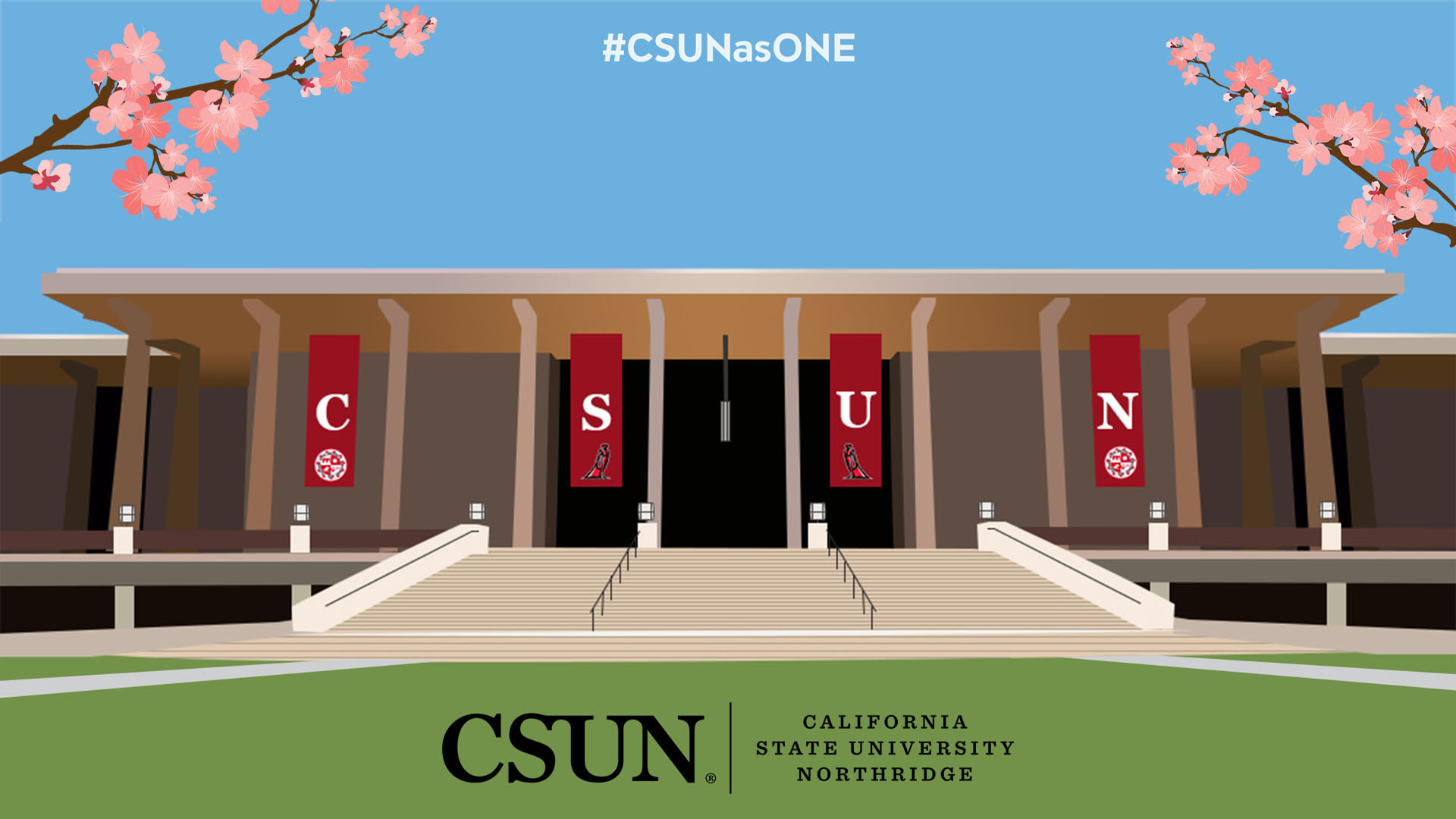 Library Blossoms with Logo