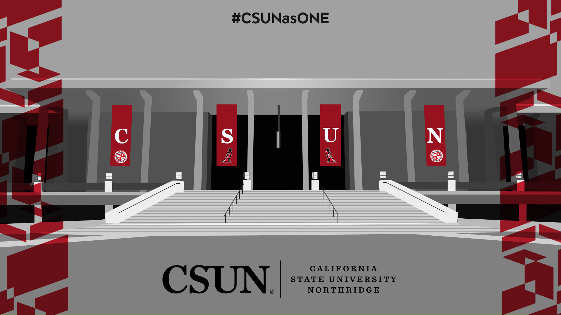 Library vector graphic with squares