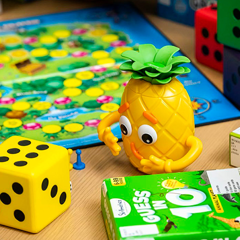 Learning toys and games in the Teacher Curriculum Center