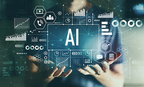 person holding several virtual AI objects person holding several virtual AI objects