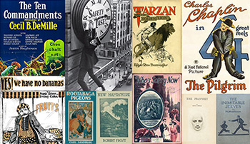 montage of public domain materials