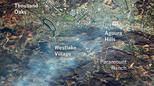 Woolsey Fire map