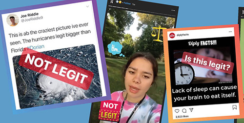 Social Media messages of dubious legitimacy