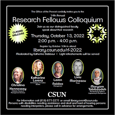 Research Fellows Colloquium Flyer