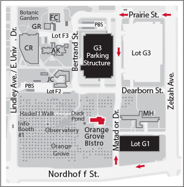 Map Directions to the SFV Fiction Award Reception