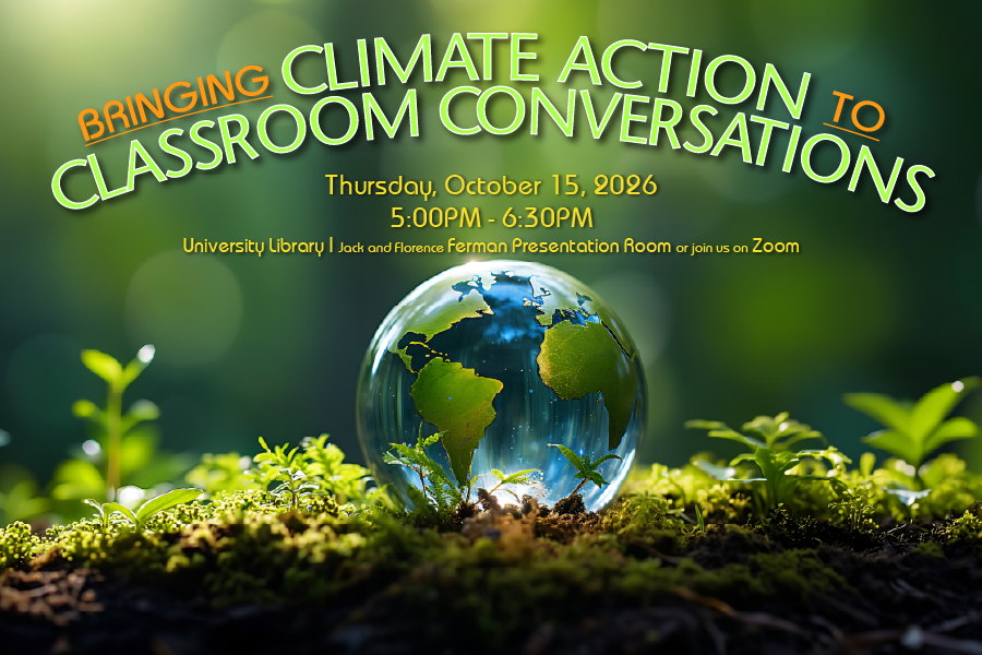 Bringing Climate Action to Classroom Conversations, Earth on a bed of plants
