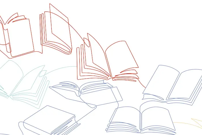 books line art