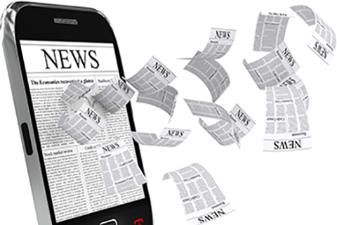 phone receiving news