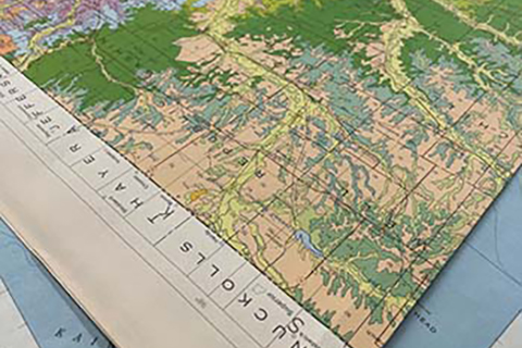Portion of a map from CSUN University Library Map Collection