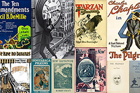 Montage of Public Domain Materials From