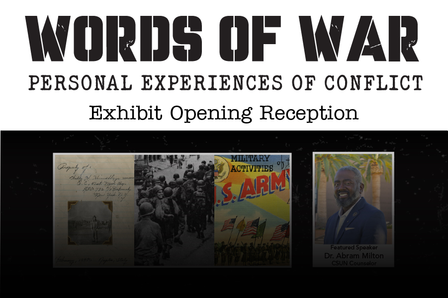 Words of war: personal experiences of conflict - exhibit opening reception