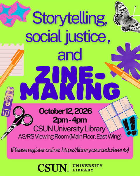 Storytelling, social justice, and Zine-making - glue sticks, cutout butterflies, scissors, folding paper
