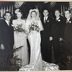 Maybelle and Eugene Bishop Wedding Portrait, 1945