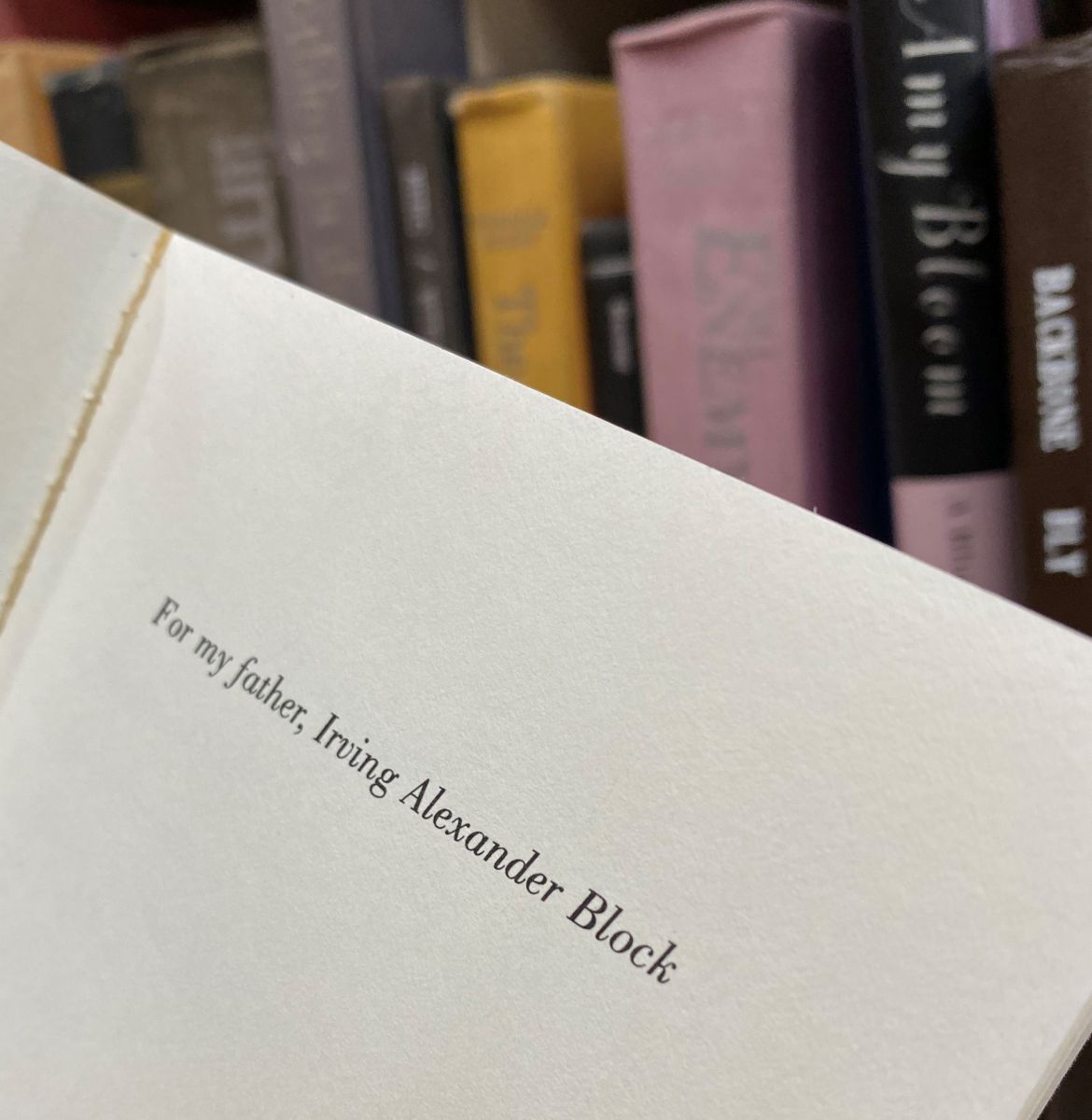 Dedication page of Weetzie Bat by Francesca Lia Block