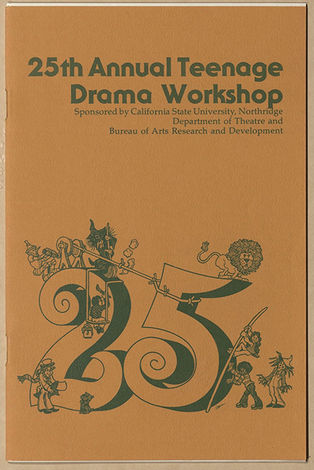 The Wonderful Wizard of Oz Program for TADW's 25th annual season