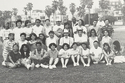 Group photographs of AADAP staff from 1990. From