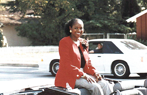 President Wilson participating in the Homecoming Parade, October 30, 1994, Sunburst, LD729.C99 S8 1994