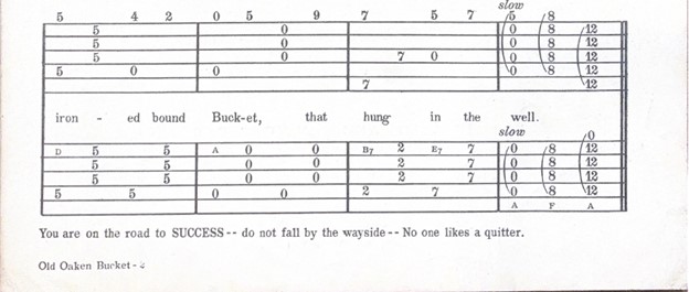 The Old Oaken Bucket bottom margin