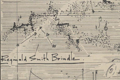 Detail from the front page of ‘Cosmos’ score, RSB, Box 12 Folder 8