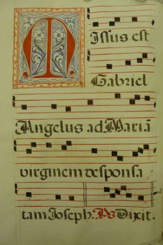 First Page of Antiphonary 