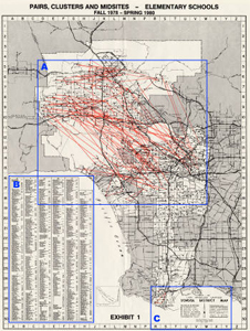 Map of LA county showing proposed bus lines