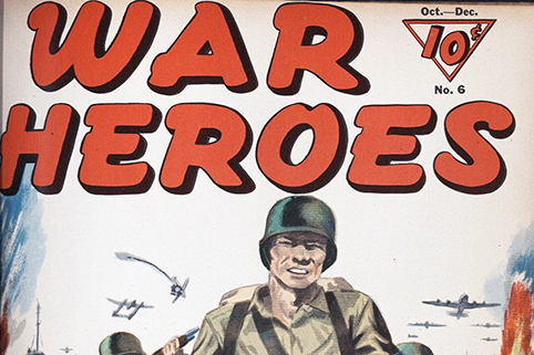 Detail from the cover of War Heroes Comic, Chase Craig Collection