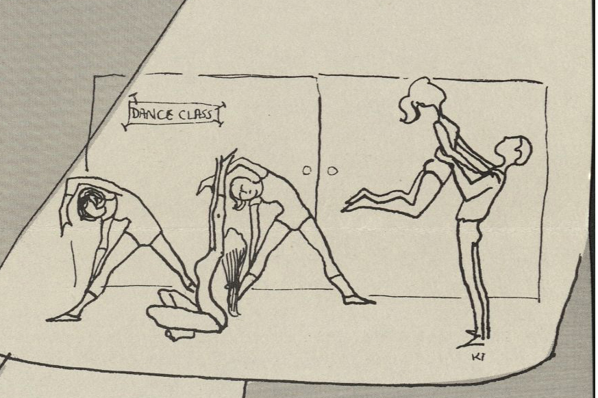 Detail from a promotional flyer for the 5th year of the Teenage Drama Workshop, ca. 1962. UAC Box 26, Folder 1
