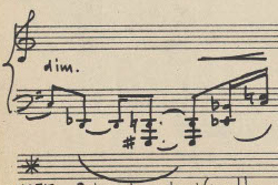 Detail of sheet music