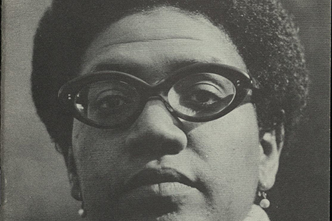Detail from the cover of Cables to Rage by Audre Lorde, PN6109.7 .H4 v.9