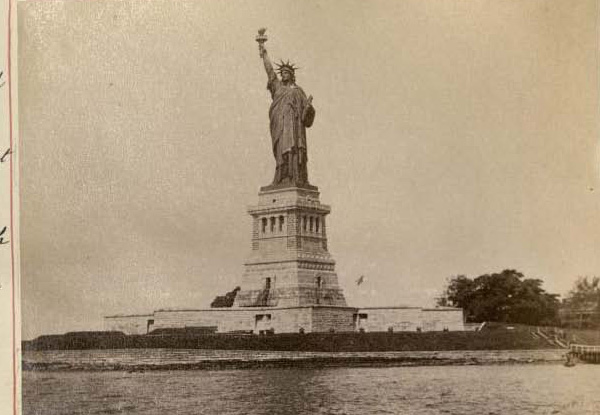 View of the Statue of Liberty from the S.S. Teutonic