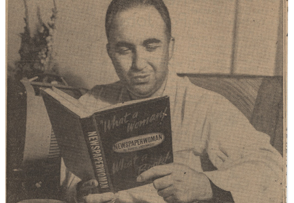 Mickey Cohen reading Underwood's book