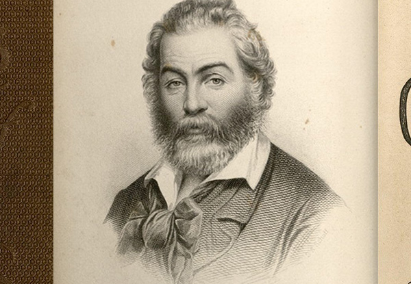 Frontispiece, Leaves of Grass by Walt Whitman, 1860