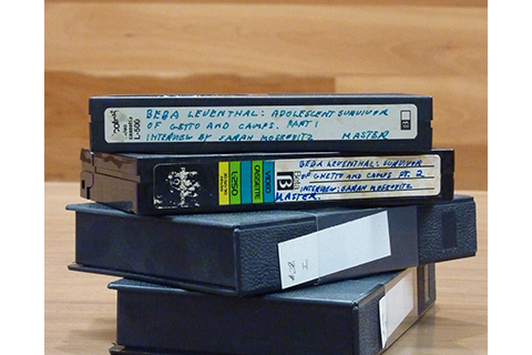 Orignal Beba Leventhal interview tapes recorded on Betamax tapes