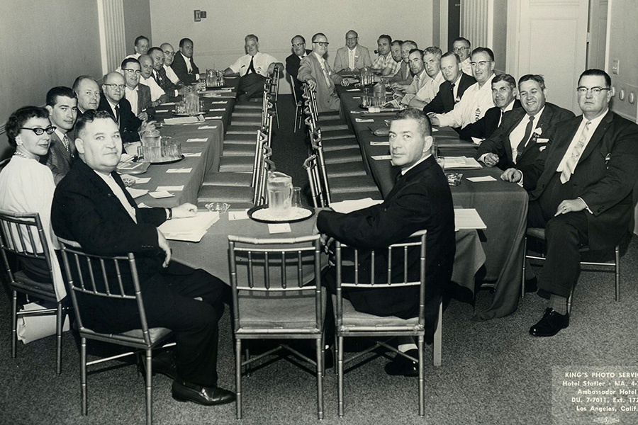 Photograph, delegates of the 23rd International Convention of the Retail Clerks Union