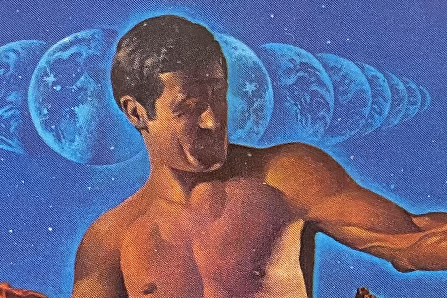 Detail of the cover illustration for The New Atlantis, PS648.S3 S463 1976