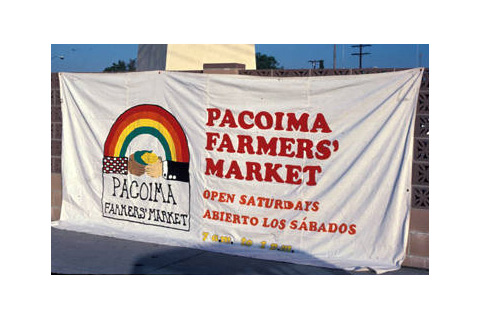 Pacoima Farmers' Market banner, 1978-1981