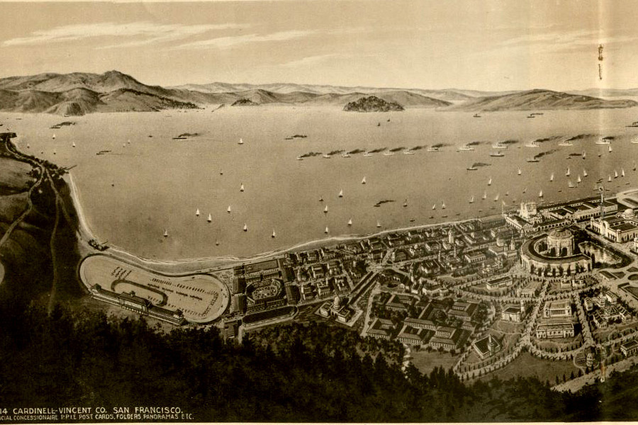 A View of the Panama-Pacific International Exposition from Presidio Heights