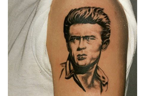 Tattoo of actor, James Dean