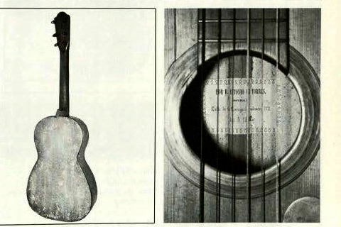 Paper mâché guitar of Antonio de Torres