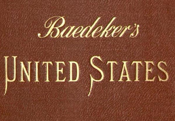 Cover of Baedeker's travel guide for the United States